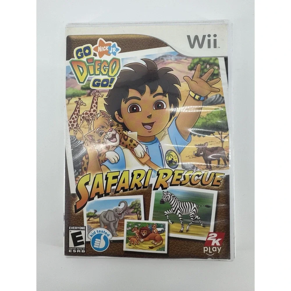Go Diego Go Safari Rescue Nintendo Wii 2K Play With Manual CIB